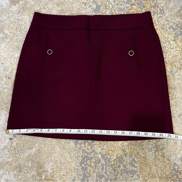 Ann Taylor LOFT Maroon Size 10 Classic Skirt - Picture 5 of 11
